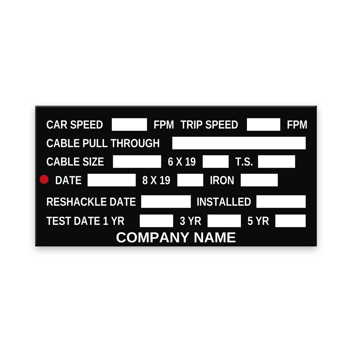 Wire Rope / Car Speed Data Tag